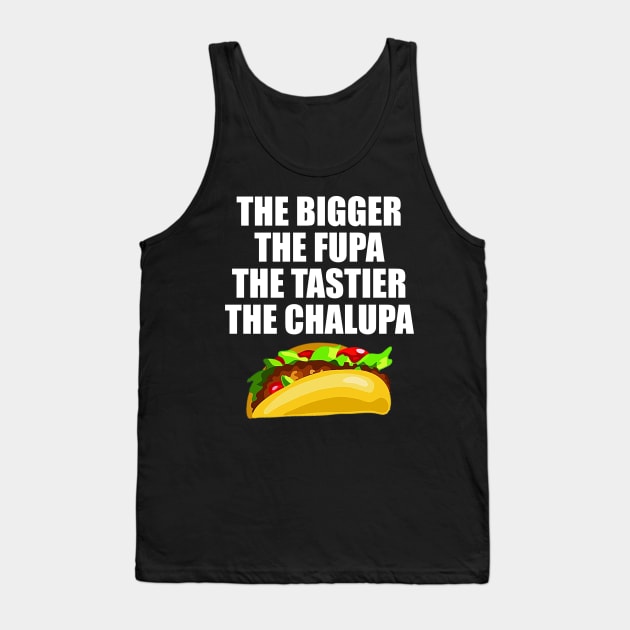 The Bigger The Fupa The Tastier The Chalupa Tank Top by  The best hard hat stickers 